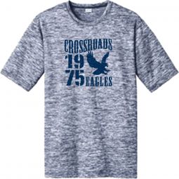 Youth/Adult Electric Heather Tee, True Navy
